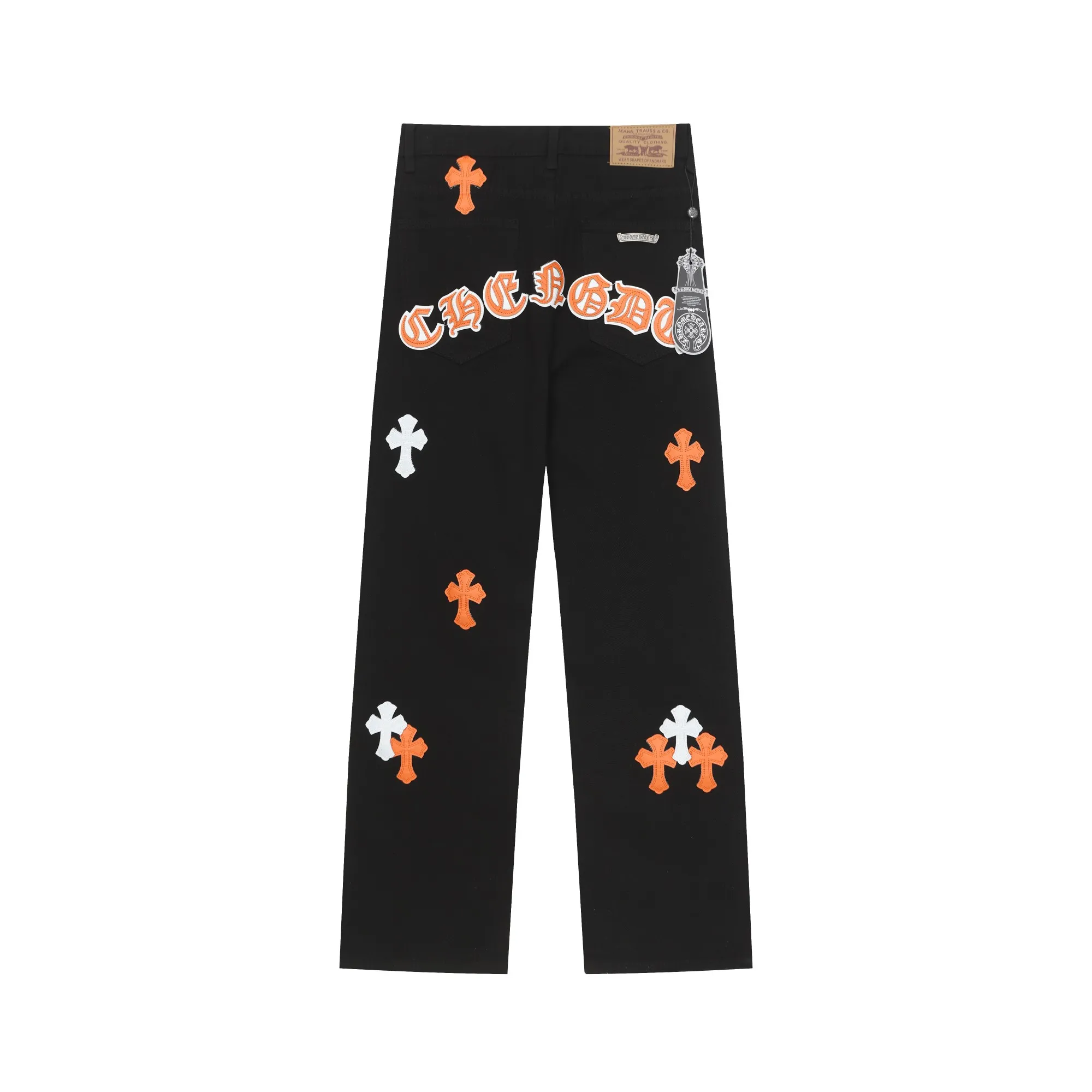P256 Actual photo [High quality] Coding: LH007 Color: Picture color Size: S to XXXL - Chrome Hearts/Chrome Hearts Classic colored leather cross washed color cloth unisex denim trousers - Vibe style straight stacked god-level version - Carbon fine bias denim color cloth - Old vintage complete set of hardware - Chrome Hearts high version uses high ounce custom fabrics, enzyme washing and soft color fixation, soft and thick to wear The details are all produced by pure hand polishing and craftsmanship. All-over jacquard fabrics have unique design styles. Multiple processes create a full retro feel. Niche unique non-colliding shirts. Customized old spray-painted buttons. Every detail is crafted with craftsmanship. Size Pants length Waist Hips Unit cm S 98 68 100 M 99 72 104 L 100 76 108 XL 101 80 112 XXL 102 84 116 XXXL 103 88 120